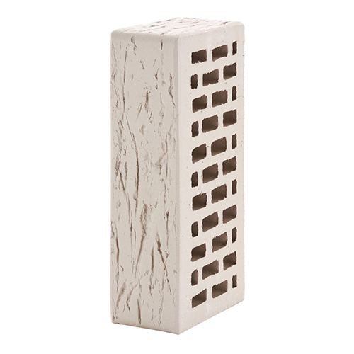 Кирпич ЛСР лицевой керамический пустотелый 1НФ светло-серый рустик