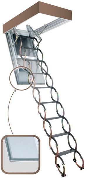 Лестница чердачная FAKRO LSF 80*70/280-300 см