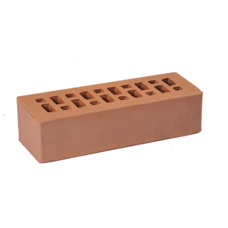 Кирпич лицевой пустотелый Гжельский 0,7НФ коричневый гладкий