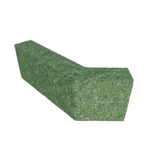 Сплитерный перегородочный блок Г-образный "135" ССПГ "135" салатный с мраморной крошкой