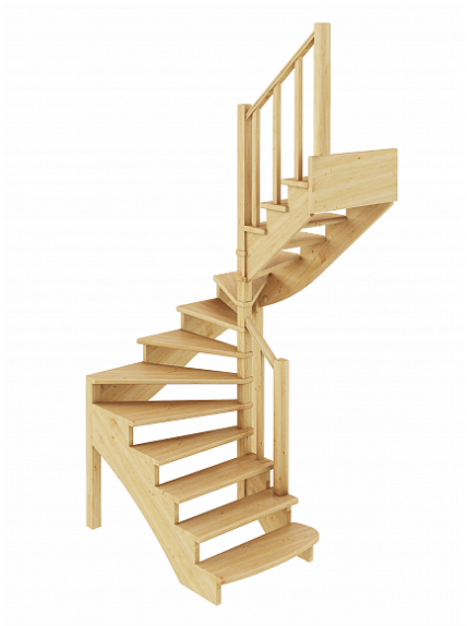 Лестница К-003м/2 без подступенков П бук