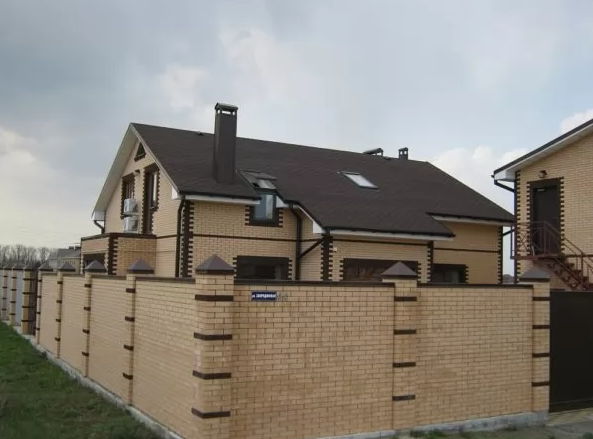 Брянский лицевой кирпич слоновая кость 1.4НФ