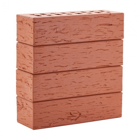 Клинкер ЛСР фасадный 0,7 NF красный "Лондон" береста