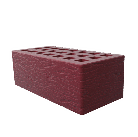 Саранский кирпич лицевой (СЗЛК) 1.4НФ бордо ольха1