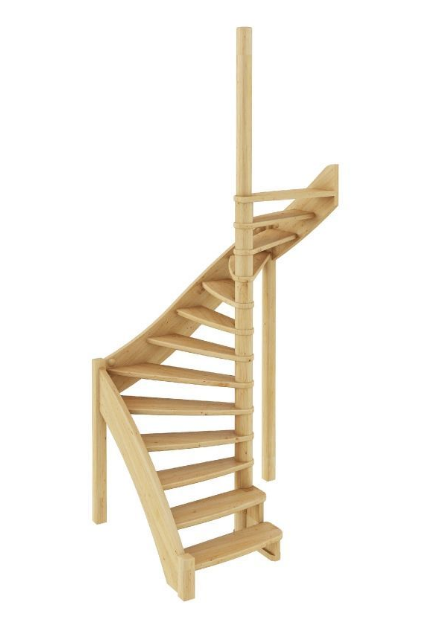 Лестница ЛС-01м без подступенков П дуб