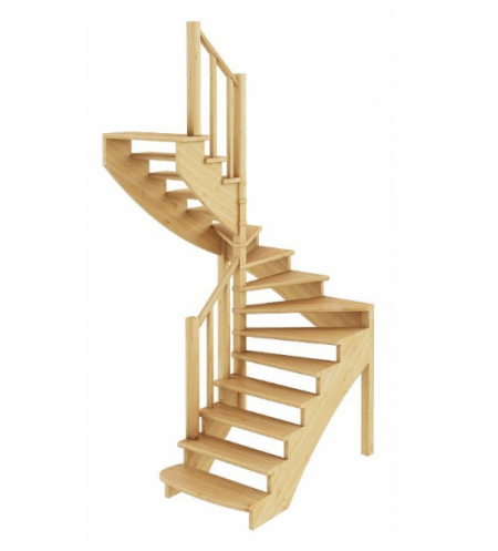 Лестница К-003м/1 без подступенков Л бук