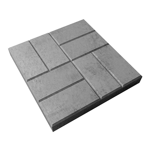 Тротуарная плитка Арт Альянс 8 кирпичей (шагрень) 300 х 300 х 45 Серый