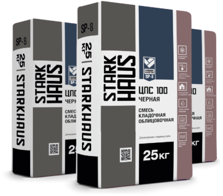 Смесь кладочная STARKHAUS ЦПС-100 черная 25 кг
