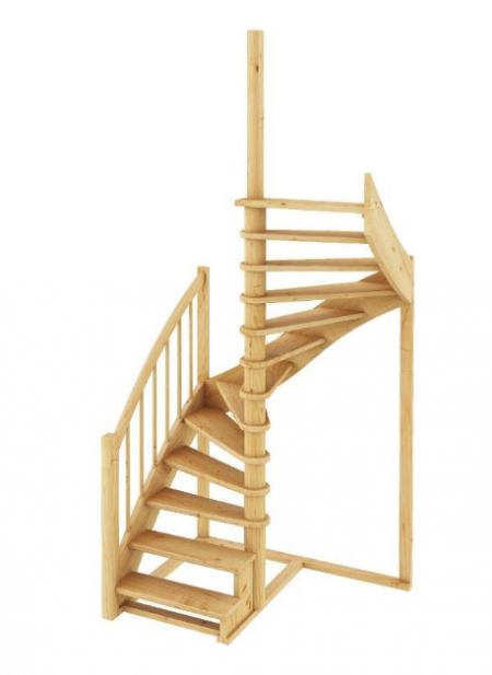 Лестница К-005м/1 без подступенков П бук