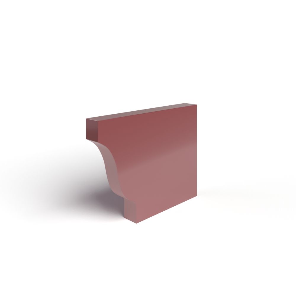 Заглушка желоба 120х86 правая