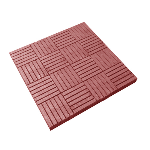 Тротуарная плитка Арт Альянс Сетка 300 х 300 х 30 Красный