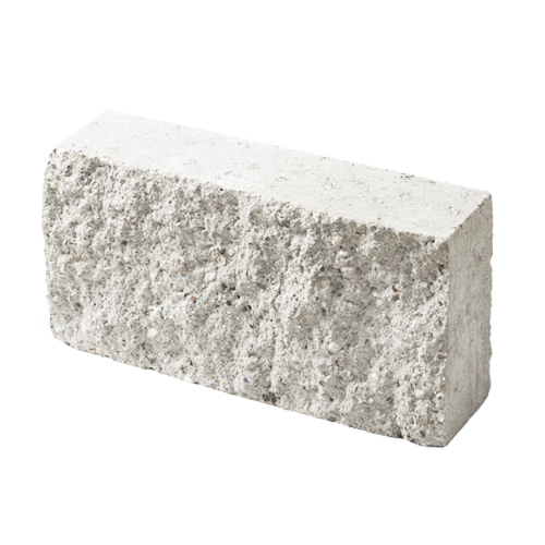 Полнотелый блок перегородочный ПБП 39 белый цемент