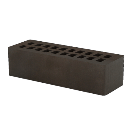 Кирпич лицевой Тербунский гончар пустотелый 0,7НФ графит гладкий