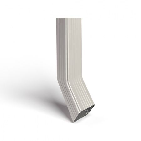 Труба водосточная 76х102х1000 с коленом RAL9010