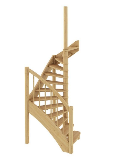 Лестница ЛС-04м без подступенков П дуб