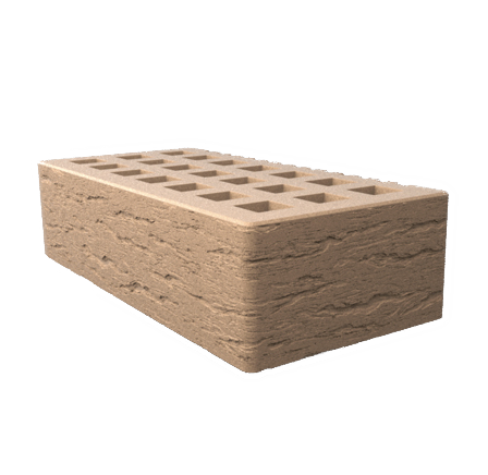 Саранский кирпич лицевой (СЗЛК) 1НФ бежевый ольха2