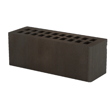 Кирпич лицевой Тербунский гончар пустотелый 0,9НФ графит гладкий