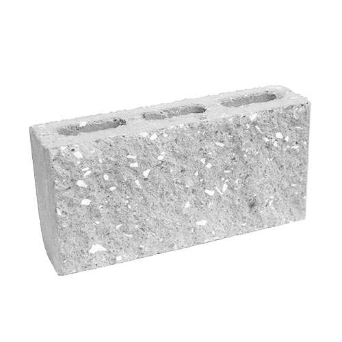 Сплитерный перегородочный блок ССПБ 39 белый цемент с мраморной крошкой