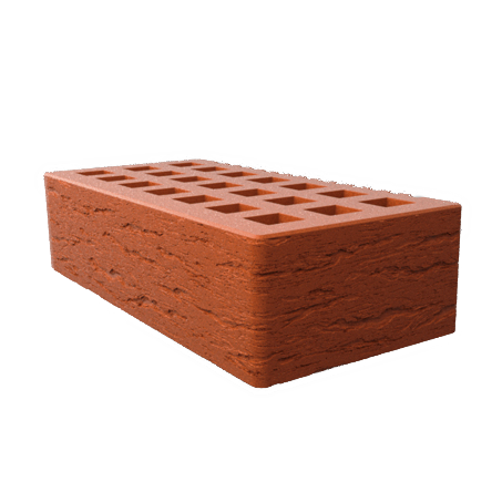 Саранский кирпич лицевой (СЗЛК) 1НФ красный ольха2