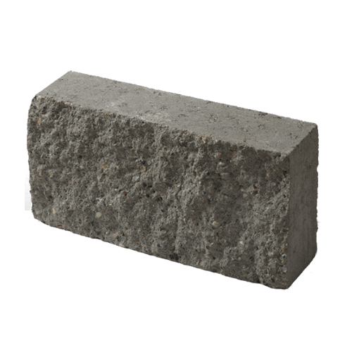 Полнотелый блок перегородочный ПБП 39 серый