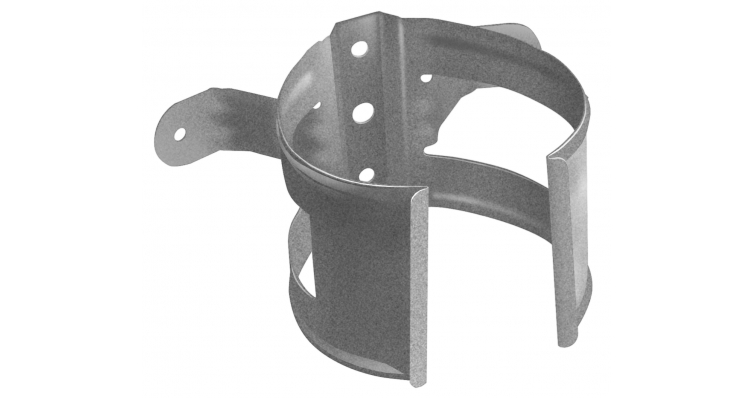 Кронштейн трубы на дерево 125*90мм Aluzinc