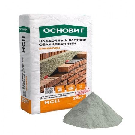 Смесь кладочная Основит Брикформ МС11 светло-серый 021 25 кг