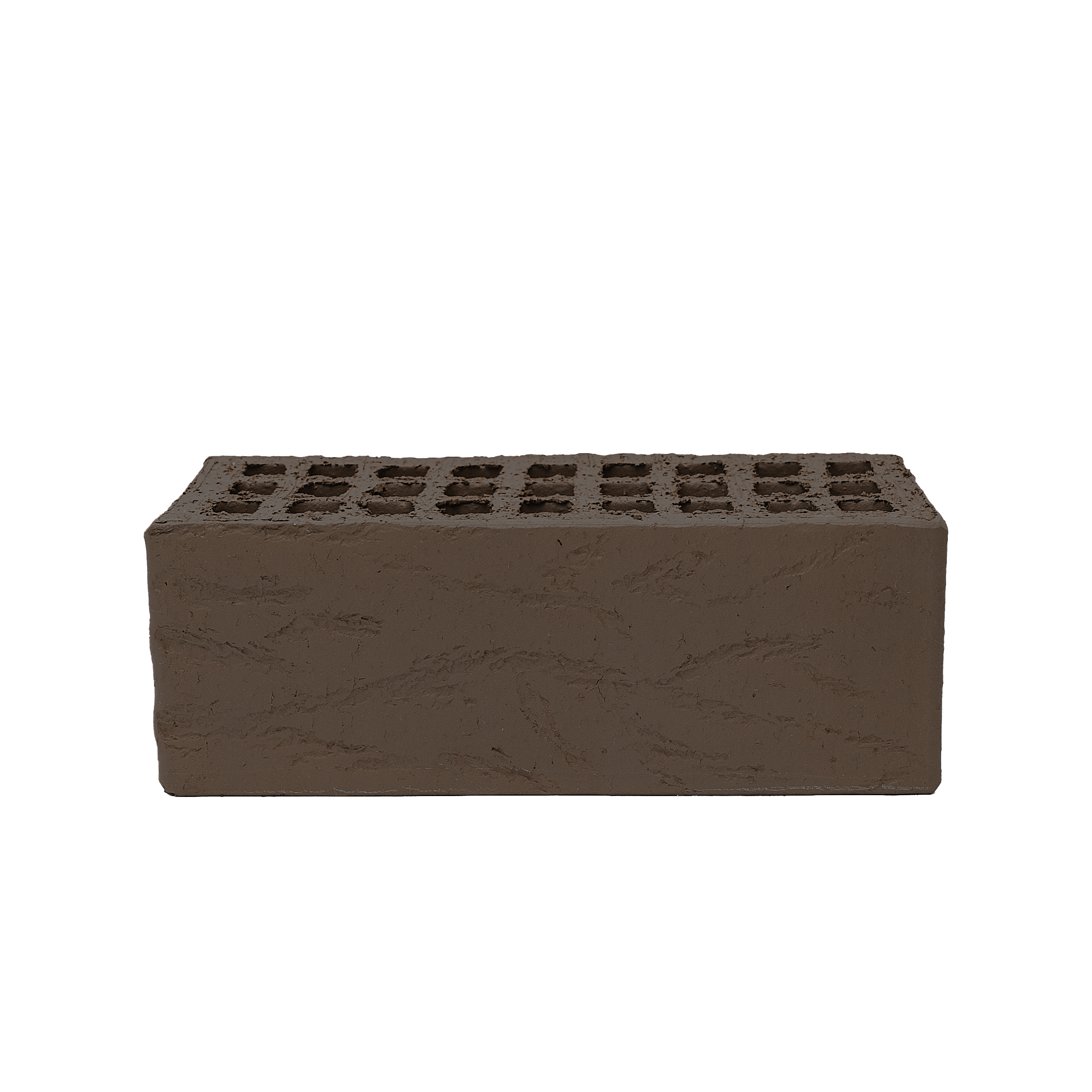 Ревдинский кирпич лицевой пустотелый 1НФ шоколад кора дерева