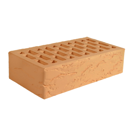 Кирпич лицевой пустотелый Норский 1НФ сафари рифленый