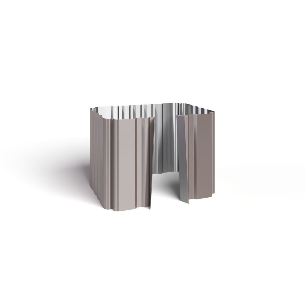 Держатель трубы 76х102 (на кирпич) полиэстер RAL8017