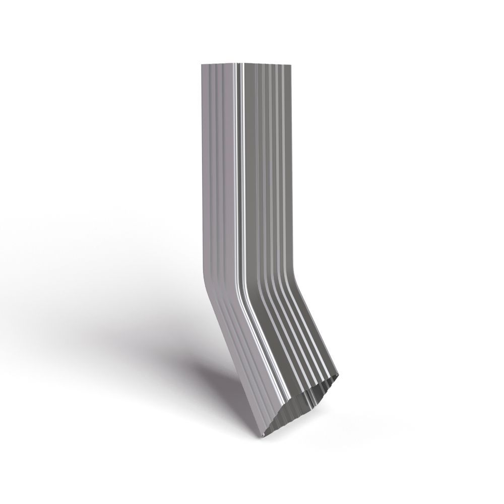 Труба водосточная 76х102х3000 с коленом оцинковка