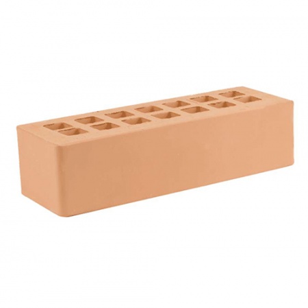 Железногорский кирпич лицевой 0,7НФ персик гладкий