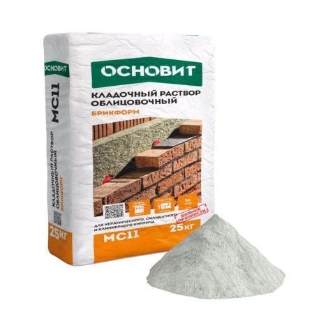 Смесь кладочная Основит Брикформ МС11 белый 010 зимний 25 кг