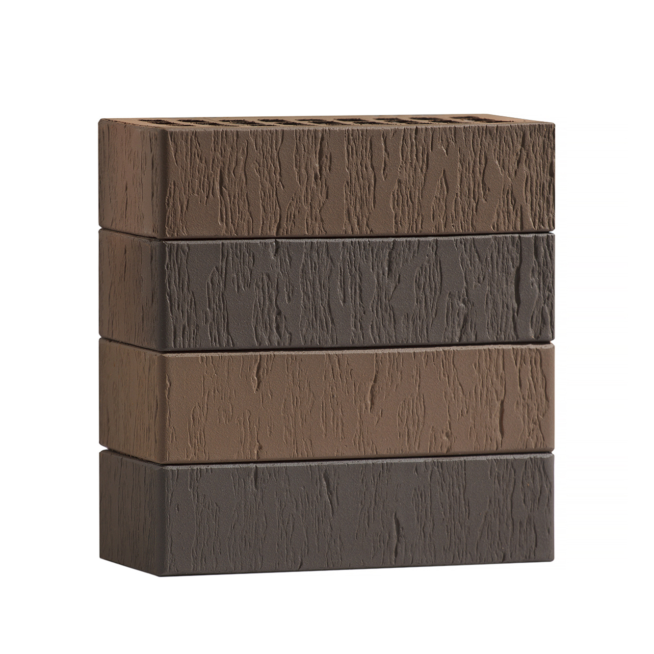 Кирпич лицевой Volgabrick Руст 1НФ №82