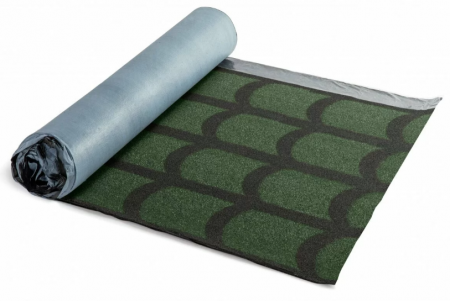 Рулонная гибкая черепица Технониколь Классическая зеленый