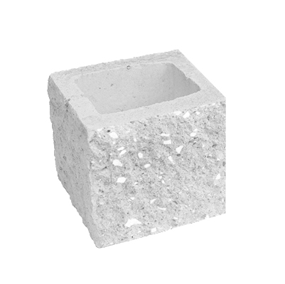 Сплитерный стеновой полублок угловой ССБУ 19 сталь с мраморной крошкой