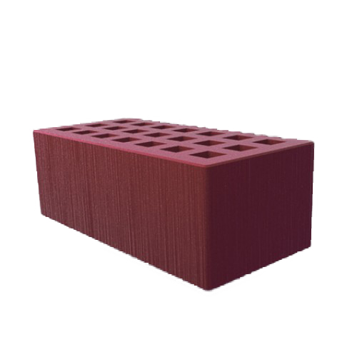 Саранский кирпич лицевой (СЗЛК) 1.4НФ бордо дерюга