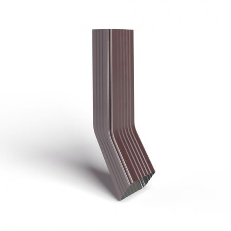 Труба водосточная 76х102х1000 с коленом полиэстер RAL3005