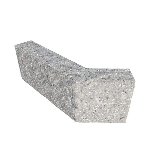 Сплитерный перегородочный блок Г-образный "135" ССПГ "135" сталь с мраморной крошкой