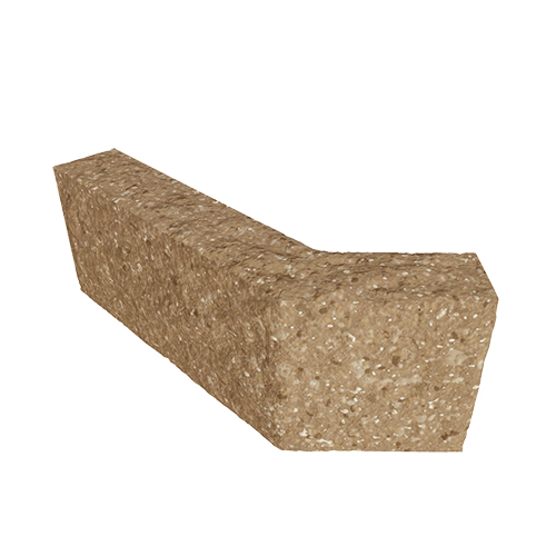 Сплитерный перегородочный блок Г-образный "135" ССПГ "135" охра светлый с мраморной крошкой