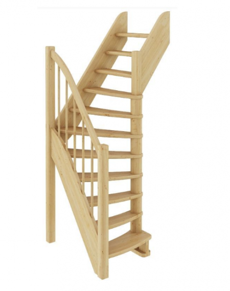 Лестница ЛС-91м без подступенков П сосна