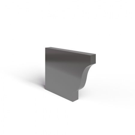 Заглушка желоба 120х86 левая полиэстер RR32