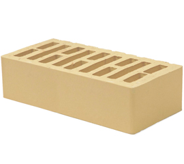 Брянский лицевой кирпич слоновая кость 1НФ