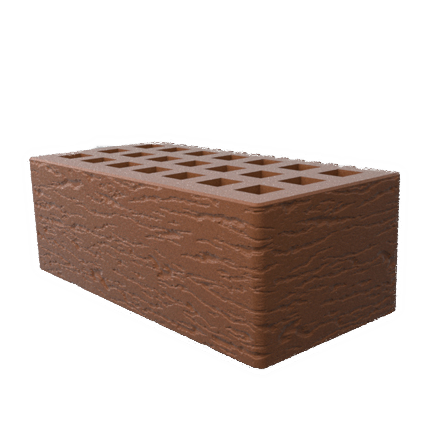Саранский кирпич лицевой (СЗЛК) 1.4НФ какао ольха1