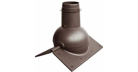 Коньковый элемент Pipe-Cone коричневый