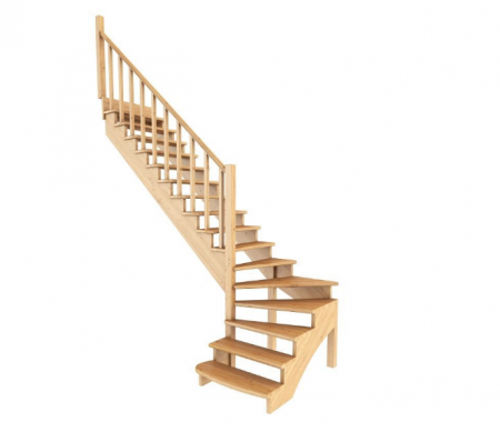 Лестница К-001м/5 без подступенков Л бук