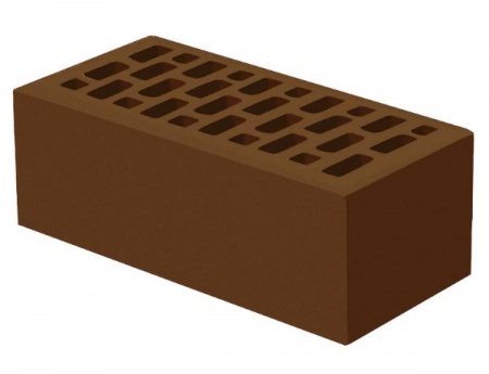 Голицынский кирпич лицевой 1.4НФ коричневый гладкий