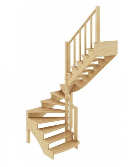 Лестница К-003м/4 без подступенков П бук