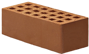 Кирпич лицевой Кемма терракотовый 1.4НФ