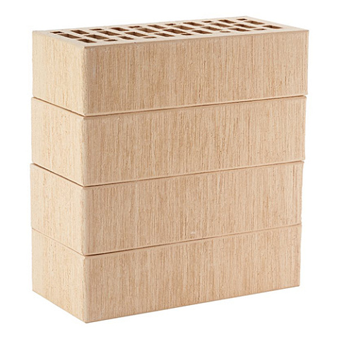 Кирпич ЛСР лицевой керамический пустотелый 1НФ