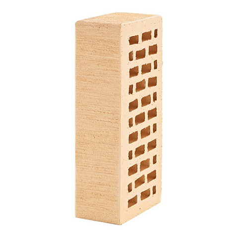 Кирпич ЛСР лицевой керамический пустотелый 1НФ